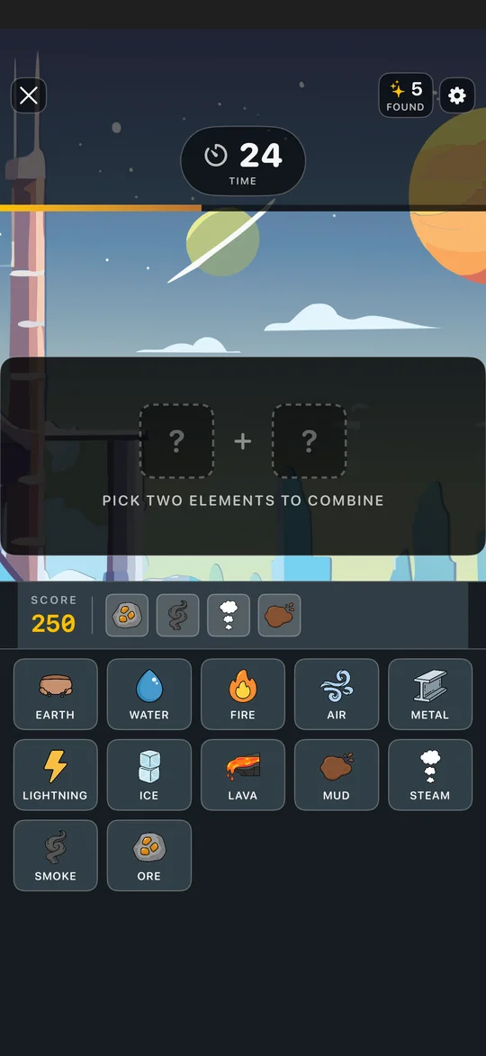 A Blitz run in progress